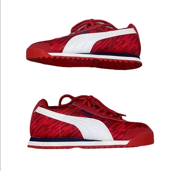 Puma Other - NWOT Puma Roma Red Toddler/Kid Lace Up Sneakers Size 11